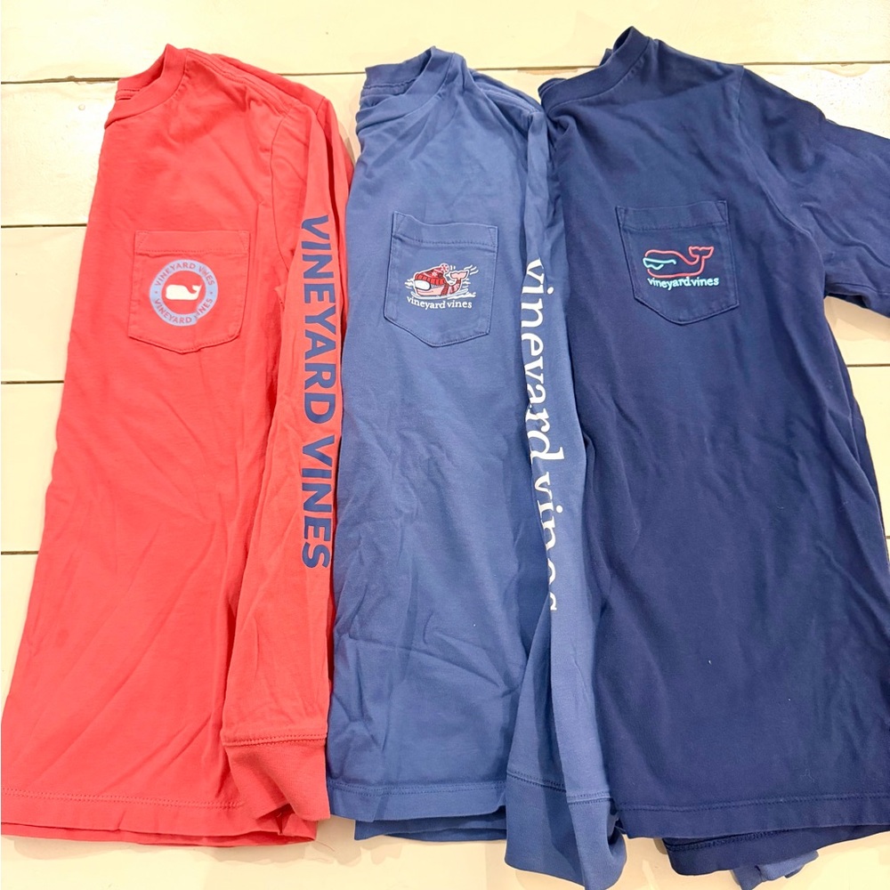 Vineyard Vines lot of 3 Tee shirts Boys 8-10